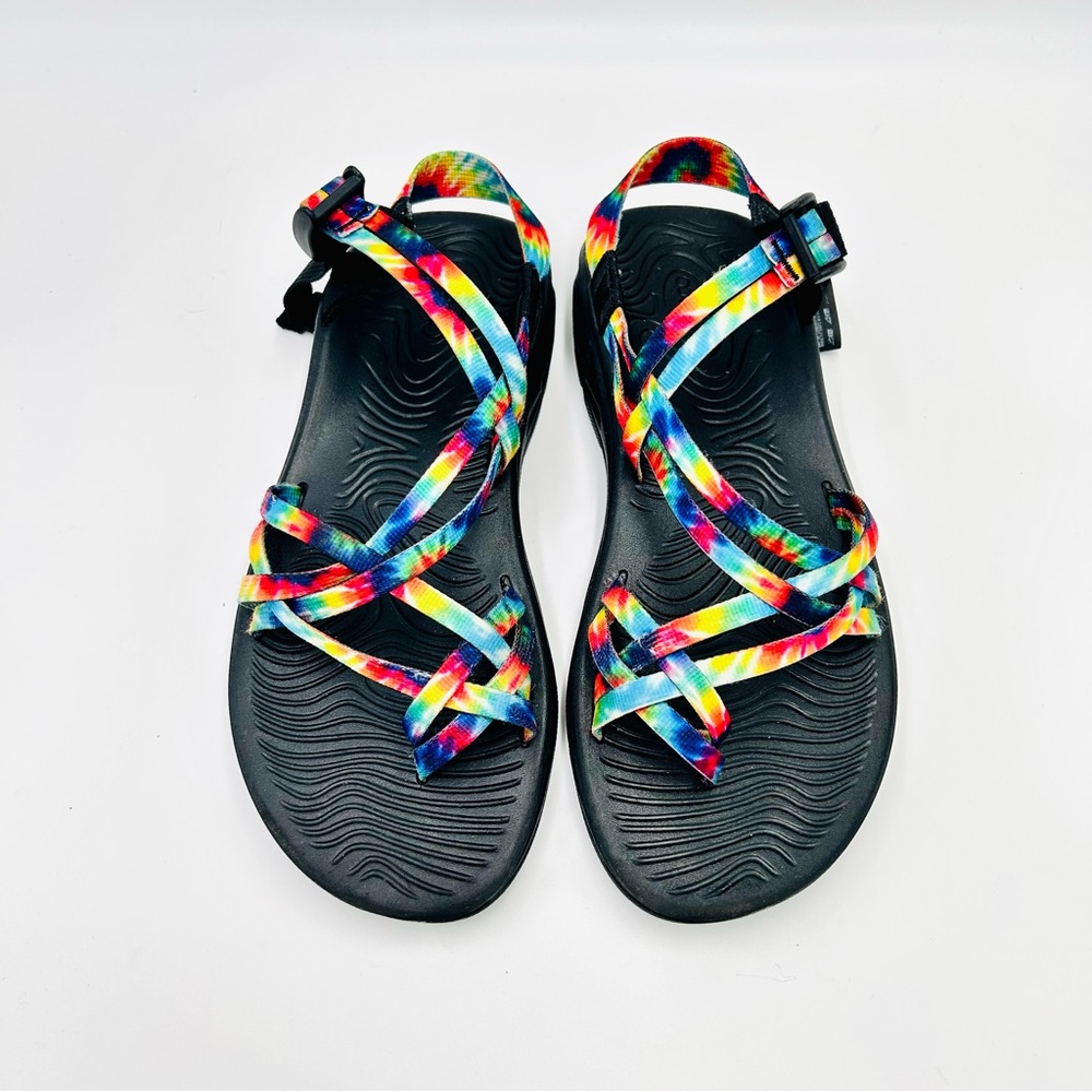 Chaco Z Volv X2 Tie-Dye Sandals Adjustable Straps Hiking Shoes women size 10 - Picture 8 of 11